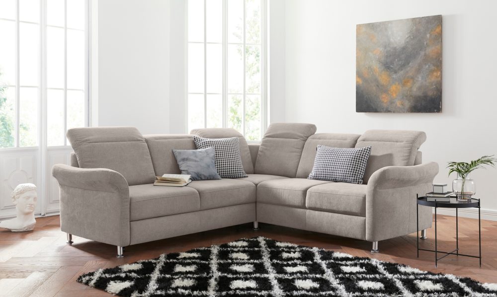 sit&more Ecksofa, inklusive Federkern, wahlweise mit Kopfteilverstellung, Bettfunktion und Schubladenstauraum
