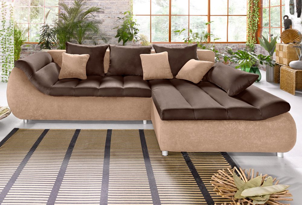 my home Ecksofa »Liliana«, mit Bettfunktion