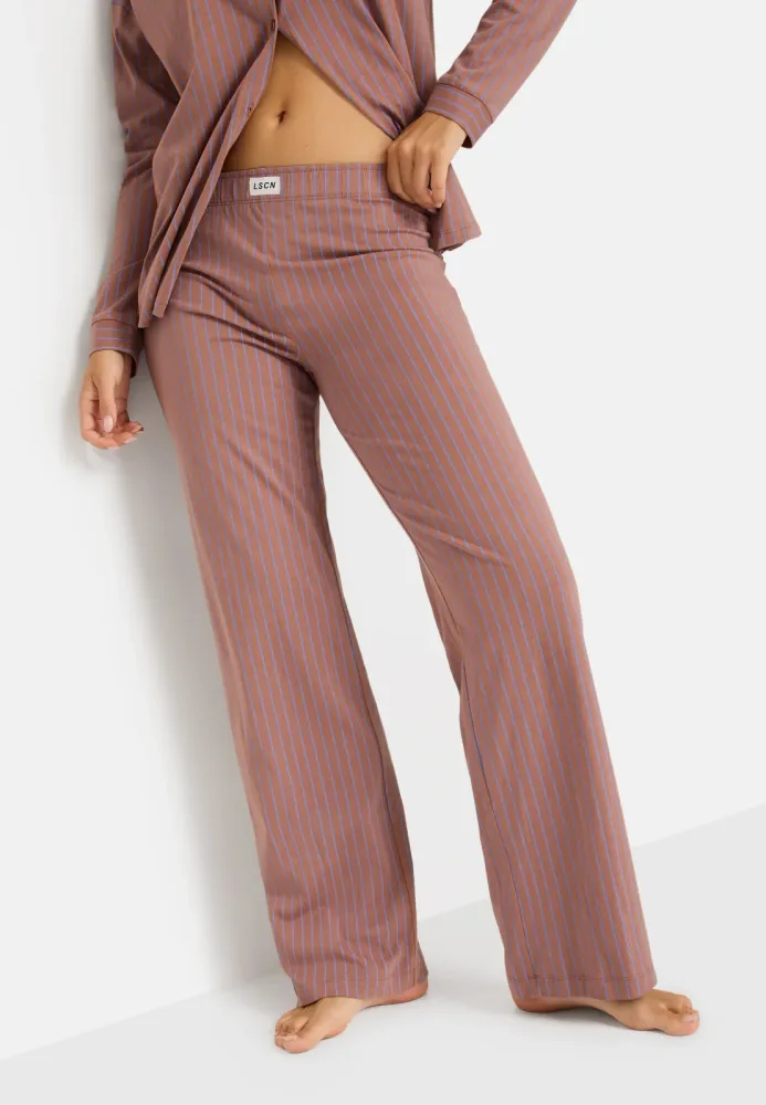 LSCN by LASCANA Pyjamahose mit weitem Bein