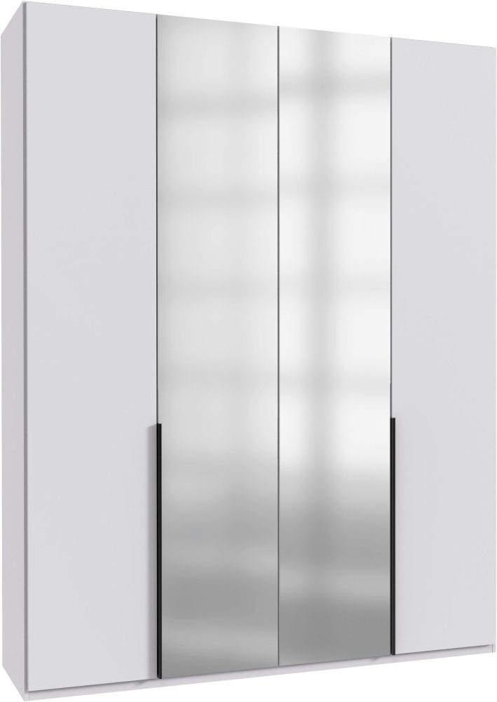Wimex Kleiderschrank »Mugano,in 8 Breiten,3 Höhen,2 Tiefen, viele Farben, Made in Germany«, (in Basic oder Premium Ausstattung mit 2 weiteren Einlegeböden), mit langen oder kurzen Griffen aus Metall, mit oder ohne Spiegel