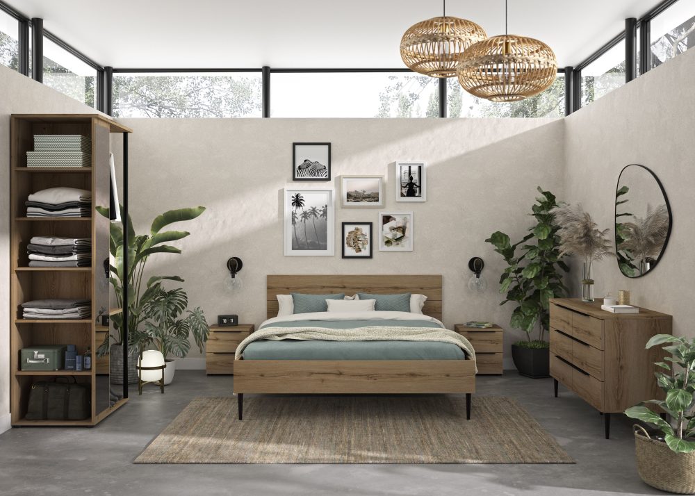 Bett LUCIAN 160x200cm eiche eiche