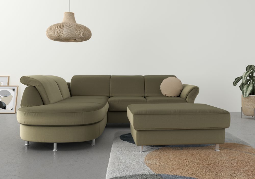 sit&more Ecksofa, wahlweise mit Bettfunktion, Bettkasten und Kopf- und Armteilverstellung