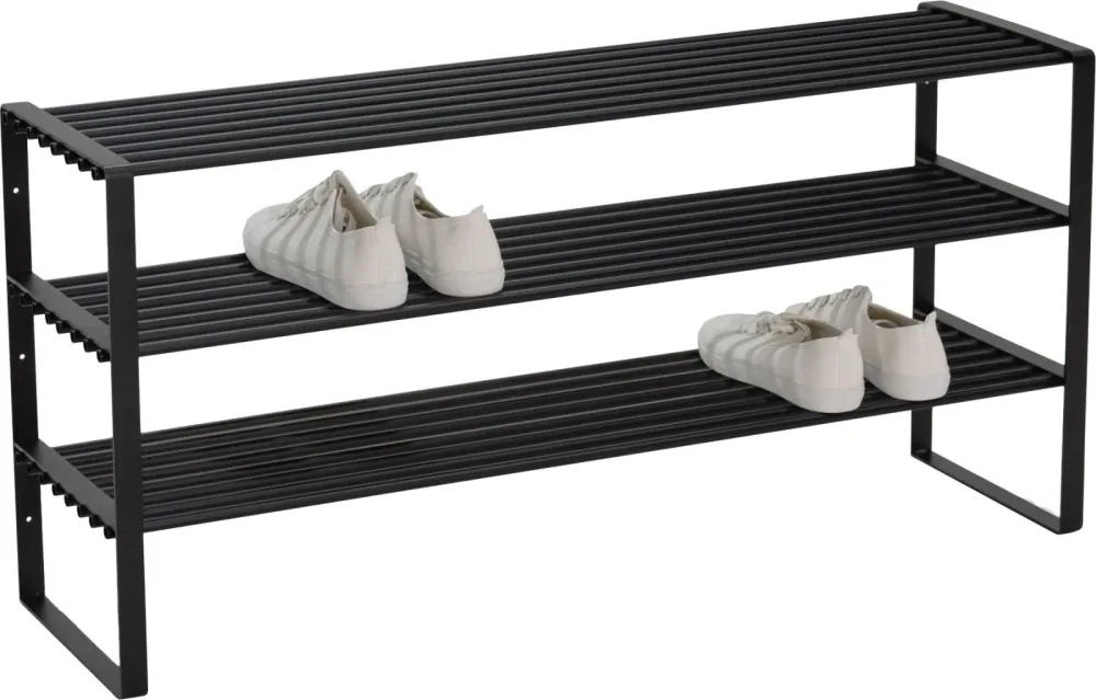 Spinder Design Schuhregal Hesta Schwarz Stahl 100 cm 48.5 cm - Schuhregal