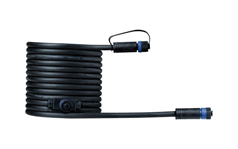 Beleuchtungssystem Plug&Shine Verbindungskabel 500 cm Paulmann 93927 Schwarz 24 V