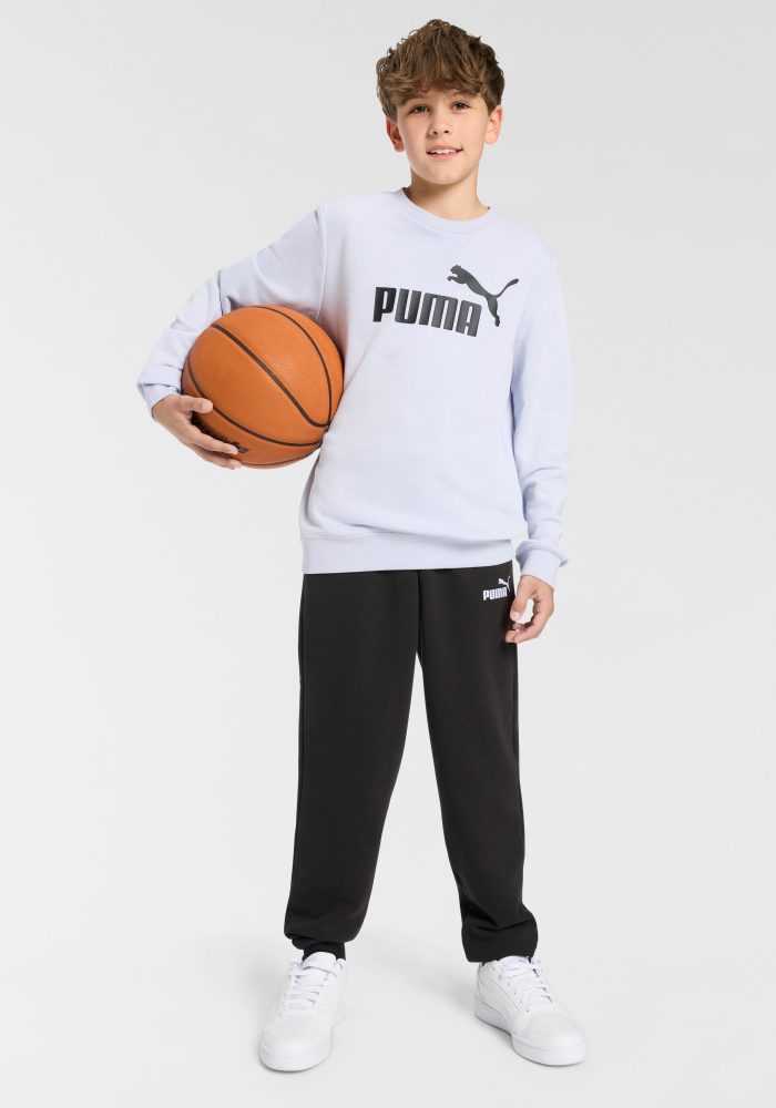 PUMA Trainingsanzug »ESS NO.1 LOGO CREW SWEAT SUIT TR B«, (2 tlg.), für Kinder, weiche Sweatware