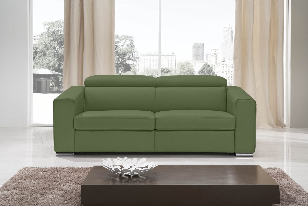 Egoitaliano Schlafsofa »Cabiria«, Sofa inkl. Schlaffunktion, Kopfteile verstellbar, mit Metallfüssen