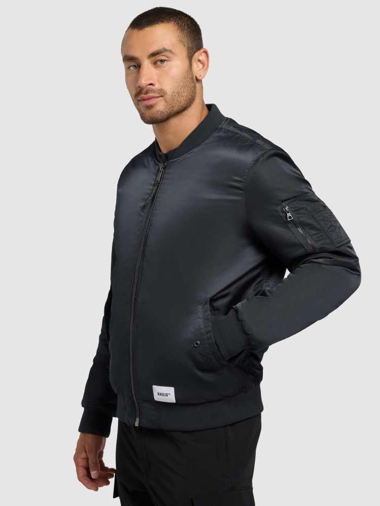 khujo Bomberjacke »ADON«, leicht glänzendes Material