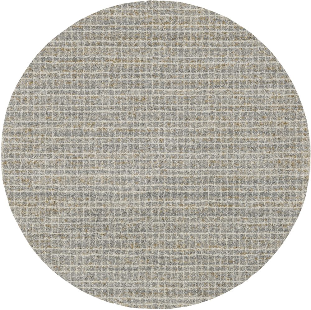 OCI DIE TEPPICHMARKE Teppich »NEW VILLA GEO«, rund, 20 mm Höhe, fein kariertes Design, Wohnzimmer