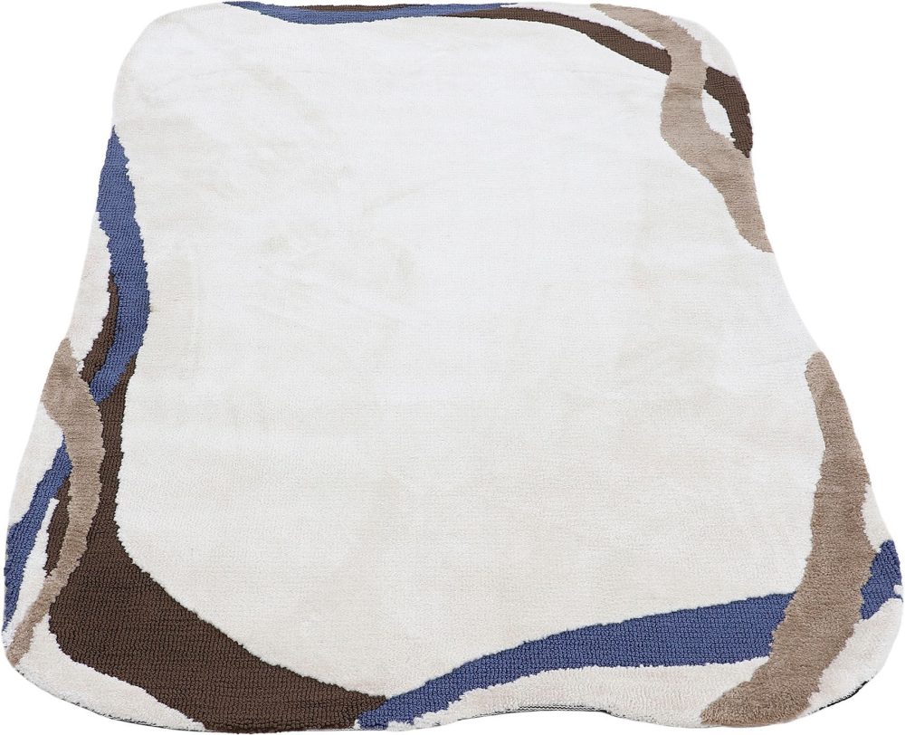 carpetfine Teppich »Holly 6«, rechteckig, 7 mm Höhe, handgetuftet, Uni-Farben, mit Bordüre