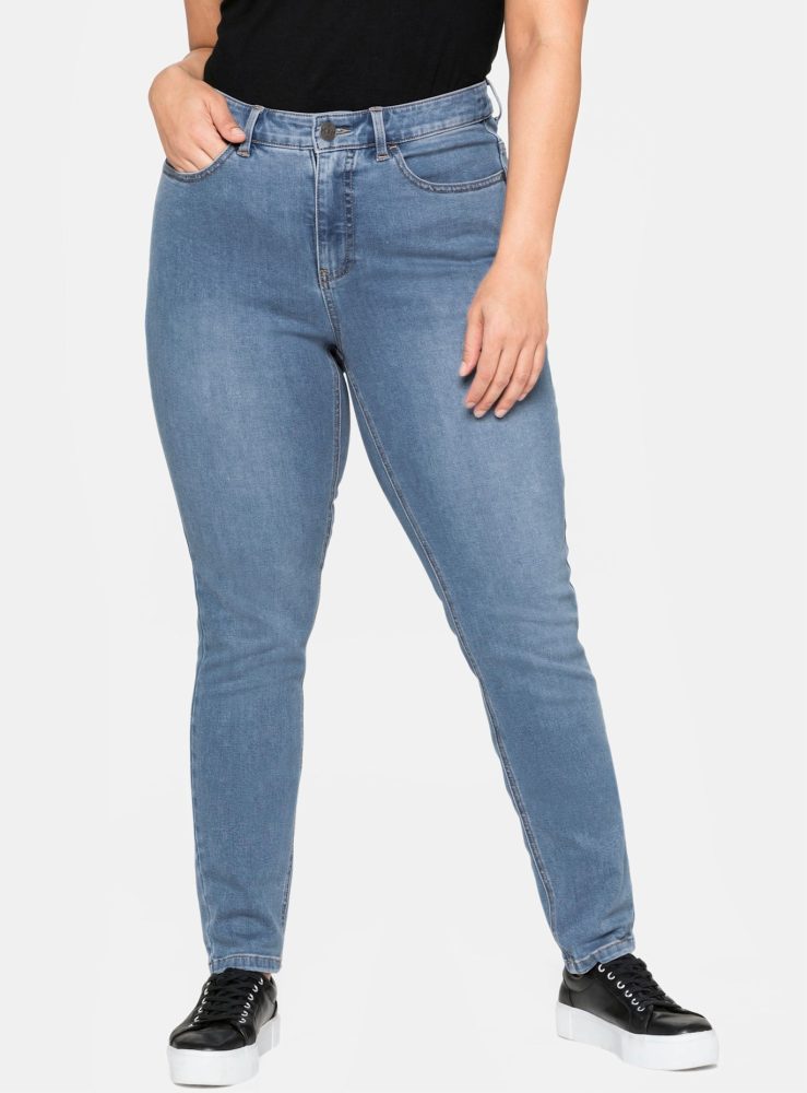 Sheego Stretch-Jeans, Super elastisches Power-Stretch-Material