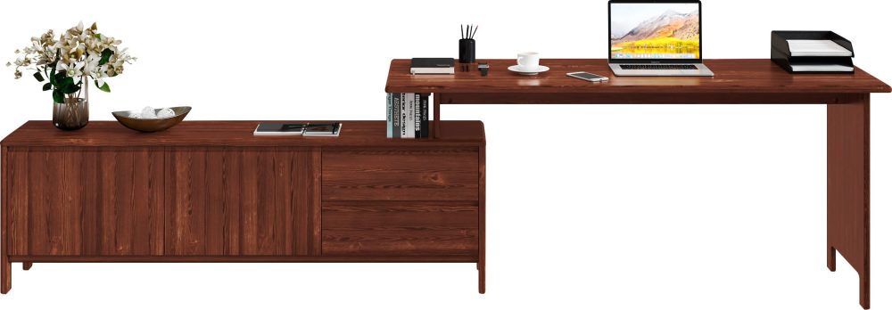 Home affaire Schreibtisch »Liva«, Breite 170-304 cm