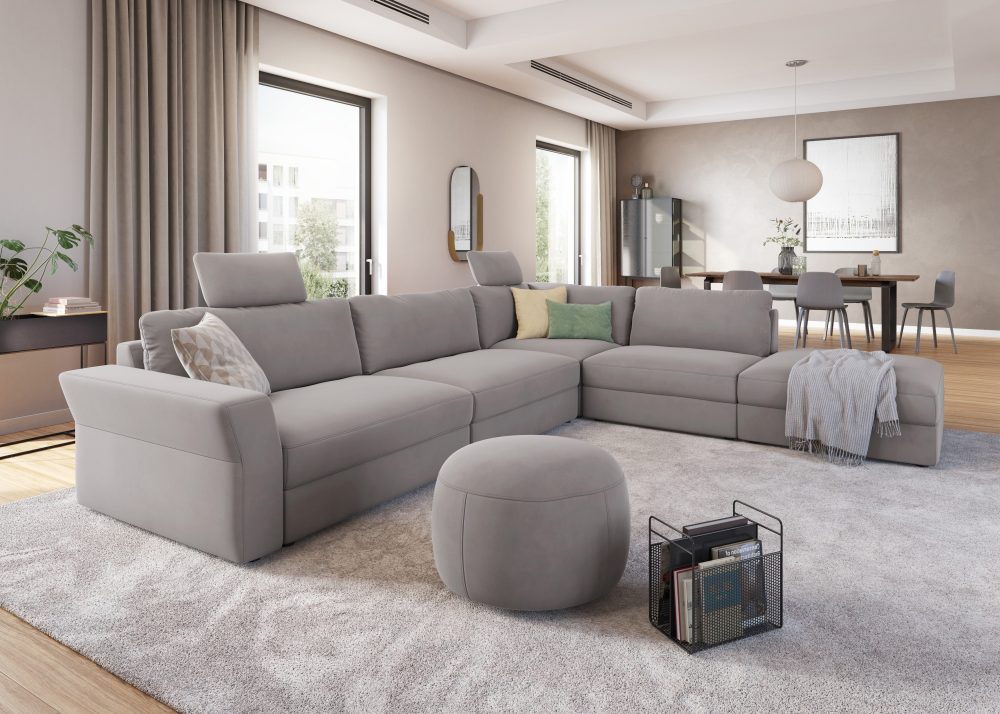 sit&more Ecksofa, mit Sitztiefenverstellung