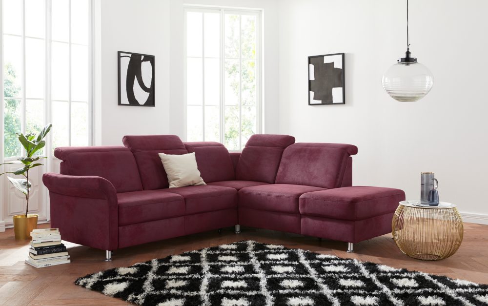 sit&more Ecksofa, inklusive Federkern, wahlweise mit Kopfteilverstellung, Bettfunktion und Stauraum