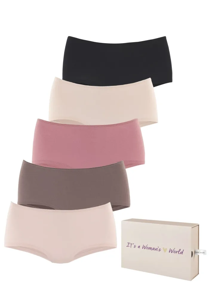 LASCANA Panty 5er-Pack, aus Baumwolle, mit schöner Aufbewahrungsbox