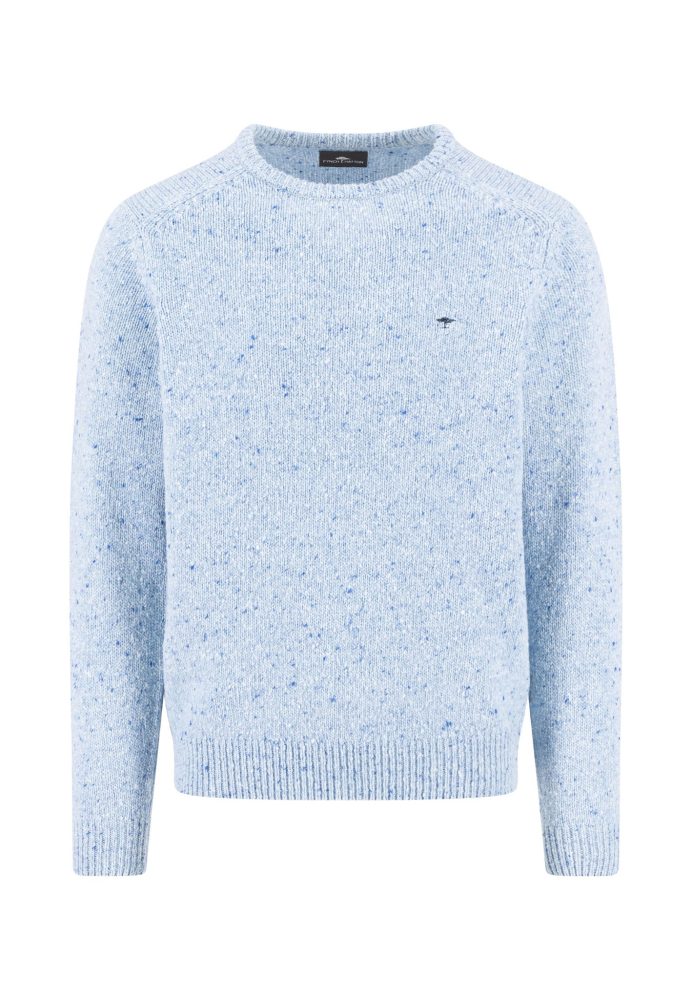 FYNCH-HATTON Strickpullover, meliert, mit Rundhals