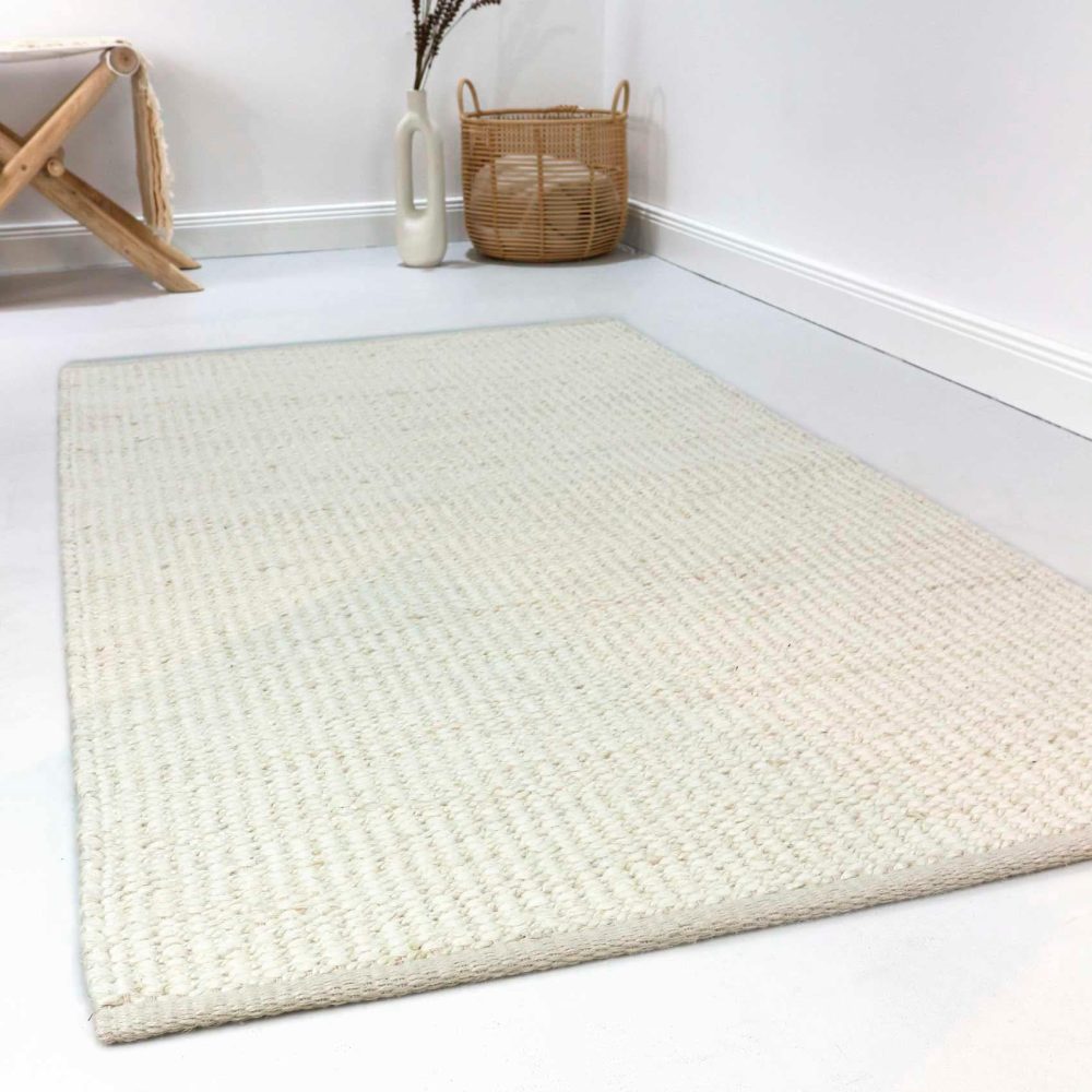 Esprit Wollteppich »Gobi«, rechteckig, 10 mm Höhe, Jute und Wolle, handgewebt, Naturtöne