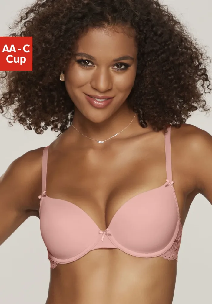 Nuance by Lascana Schalen-BH im Rücken aus Spitze, Cups aus Microtouch, Dessous