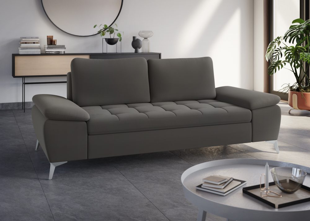 sit&more 2,5-Sitzer, mit hochwertigen Metallfüssen