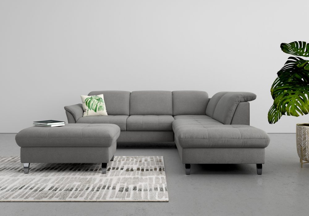 sit&more Ecksofa, wahlweise mit Kopfteilverstellung, Bettfunktion und Stauraum