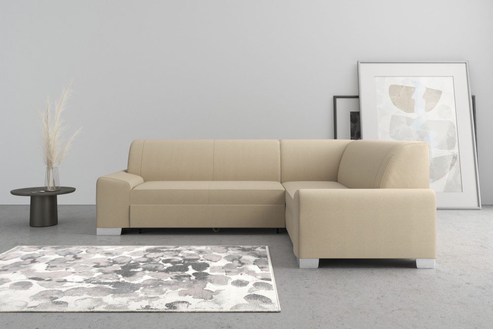 DOMO collection Ecksofa »Anzio«, Wahlweise mit Bettfunktion und Federkern
