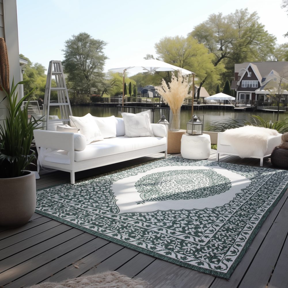 ELLE DECORATION Teppich »Meekly, In- und Outdoor«, rechteckig, Flachgewebe, In-& Outdoor, Modern, Wendeteppich, Balkon, Wohnzimmer