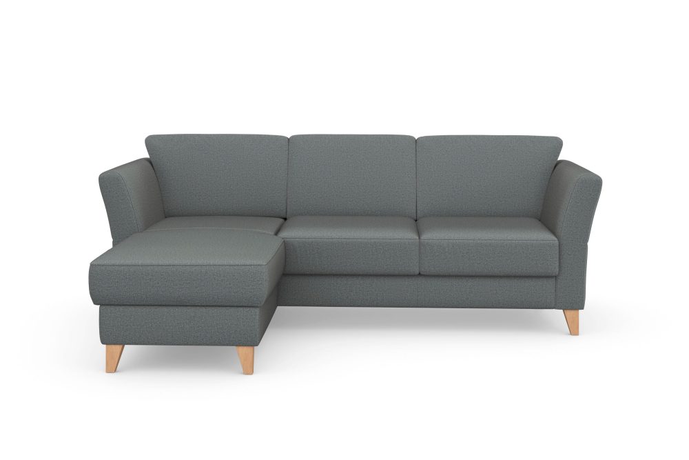 sit&more Ecksofa »Visby«, Wahlweise mit Bettfunktion und Bettkasten, frei im Raum stellbar, mit Federkern, auch erhältlich in dem besonders leicht mit Wasser zu reinigendem 