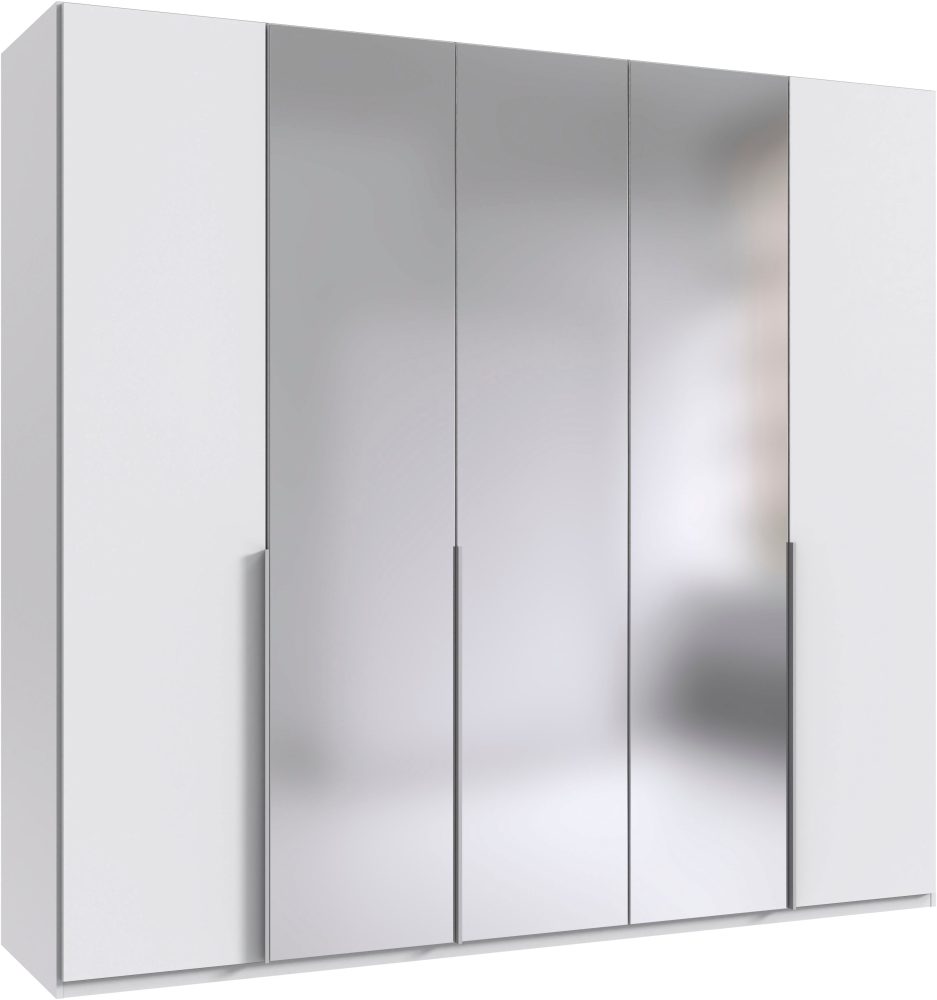 Wimex Kleiderschrank »Mugano,in 8 Breiten,3 Höhen,2 Tiefen, viele Farben, Made in Germany«, (in Basic oder Premium Ausstattung mit 2 weiteren Einlegeböden), mit langen oder kurzen Griffen aus Metall, mit oder ohne Spiegel
