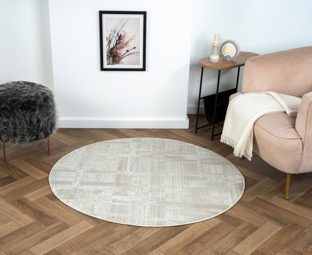 Myflair Möbel & Accessoires Teppich »My Favorite«, rund, Kurzflor, Retro-Style, besonders weich durch Microfaser