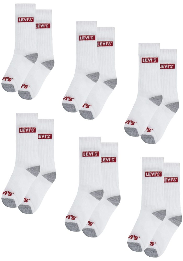 Levi's® Kids Socken »LHN BOX TAB HIGH CUT 6PK«, (6 Paar), UNISEX