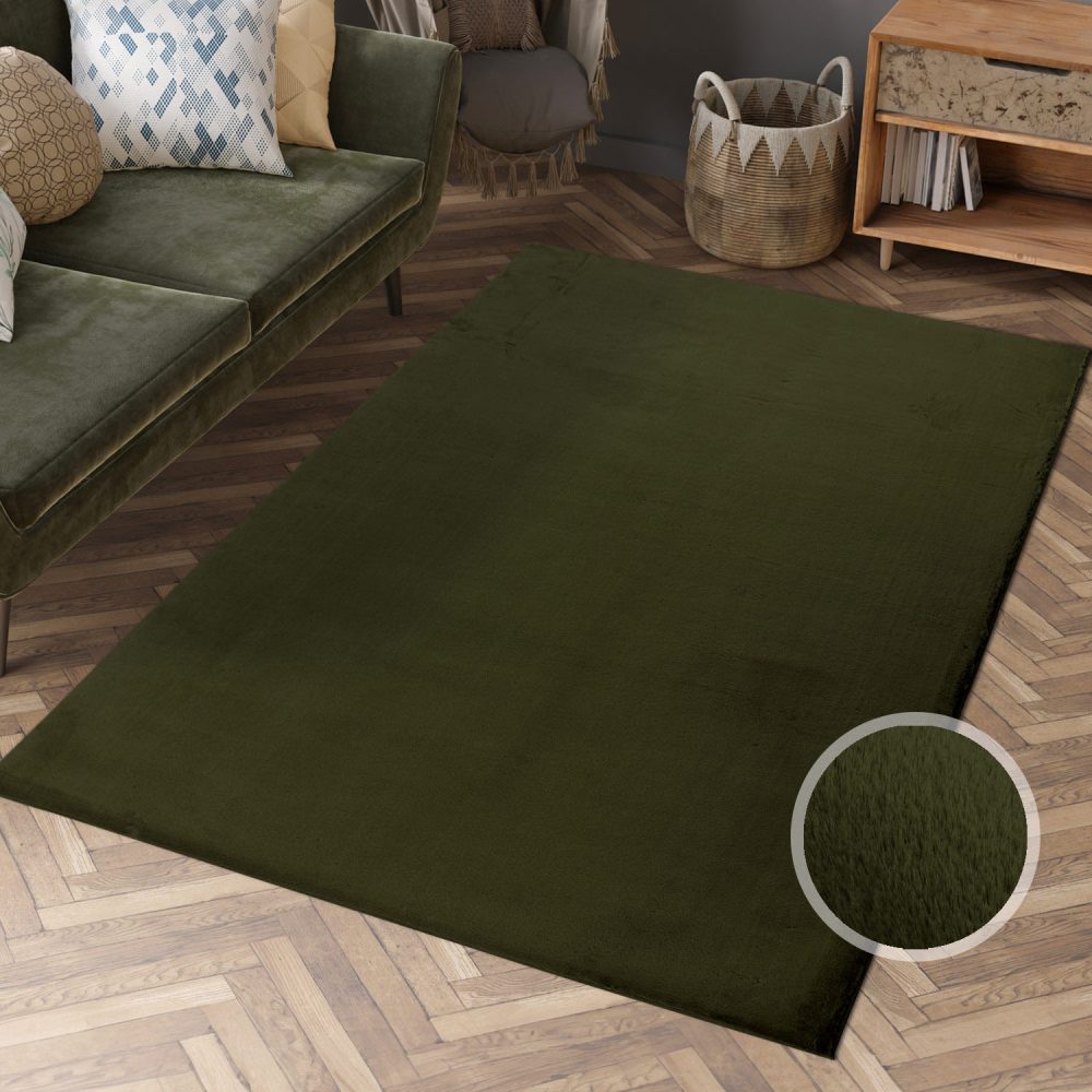 Carpet City Hochflor-Teppich »TOPIA 400«, rechteckig, Kunstfell-Teppich mit Kaninchenfell-Optik, Wohnzimmer, Schlafzimmer