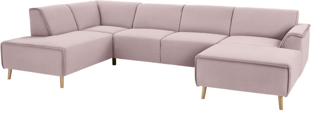 andas Wohnlandschaft »Janek«, mit Federkern und Keder in scandinavischem Design