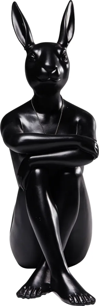KARE Design - Deko Figur Gangster Rabbit Schwarz, One Size