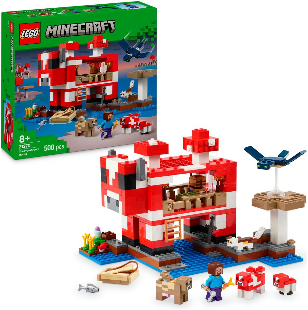 21270 Minecraft Das Pilzkuh-Haus, Konstruktionsspielzeug