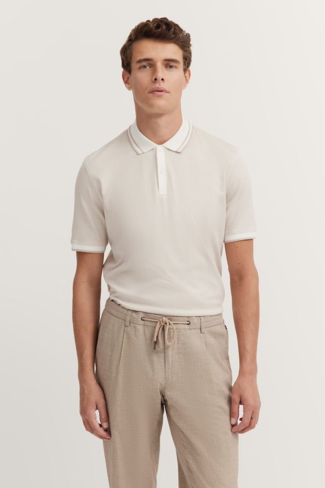 bugatti Poloshirt, mit körpernaher Passform