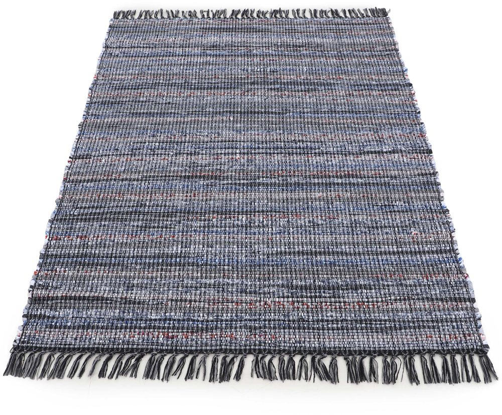 carpetfine Teppich »Kelim Chindi«, rechteckig, 6 mm Höhe, Flachgewebe Wendeteppich mit Fransen, Wohnzimmer