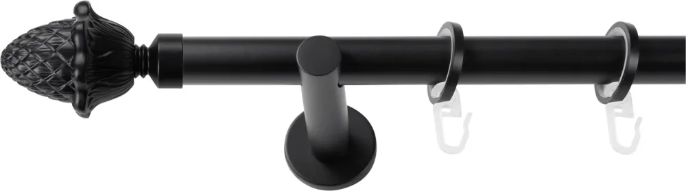 SN DECO GROUP Gardinenstange Ø 19 mm 1 läufig-läufig Fixmass;kürzbar
