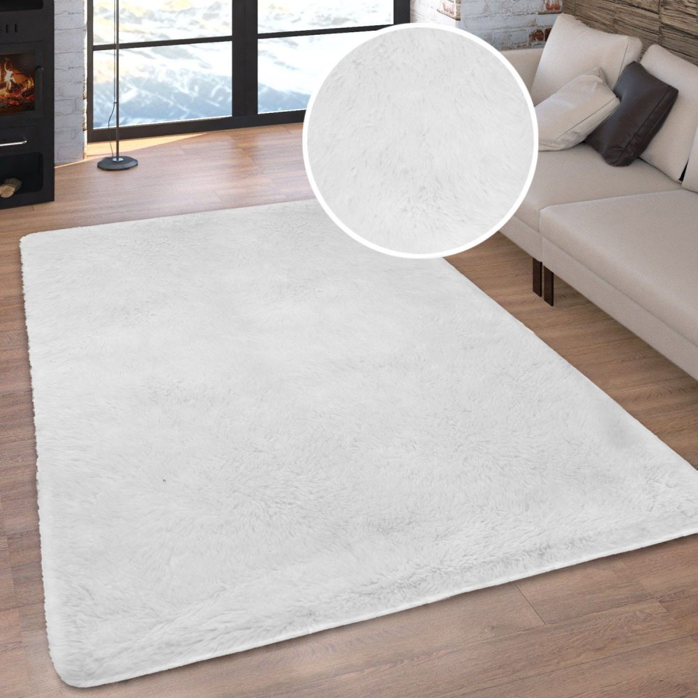 my home Hochflor-Teppich »Silky«, rechteckig, uni, besonders weich und kuschelig, Wohnzimmer, Schlafzimmer, waschbar