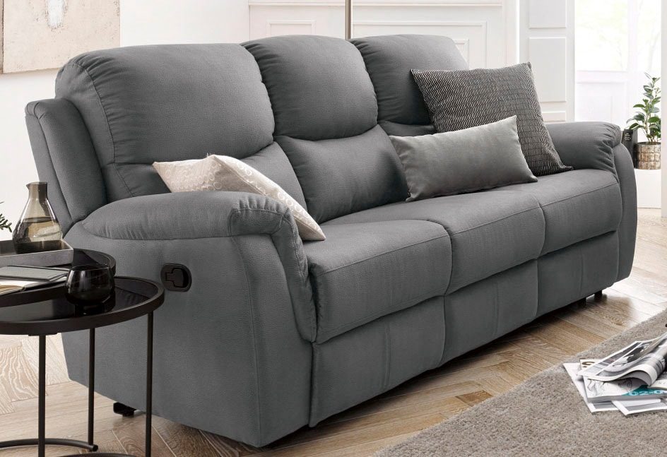 ATLANTIC home collection 3-Sitzer, mit Relaxfunktion und Federkern
