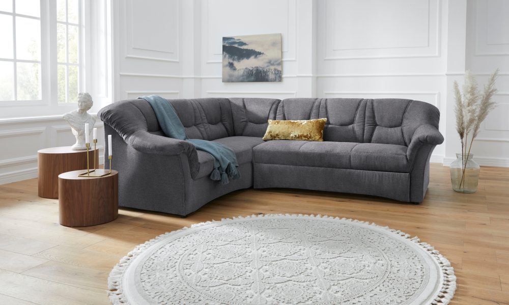 DOMO collection Ecksofa »Sarafina«, wahlweise mit Bettfunktion, optional mit Federkern