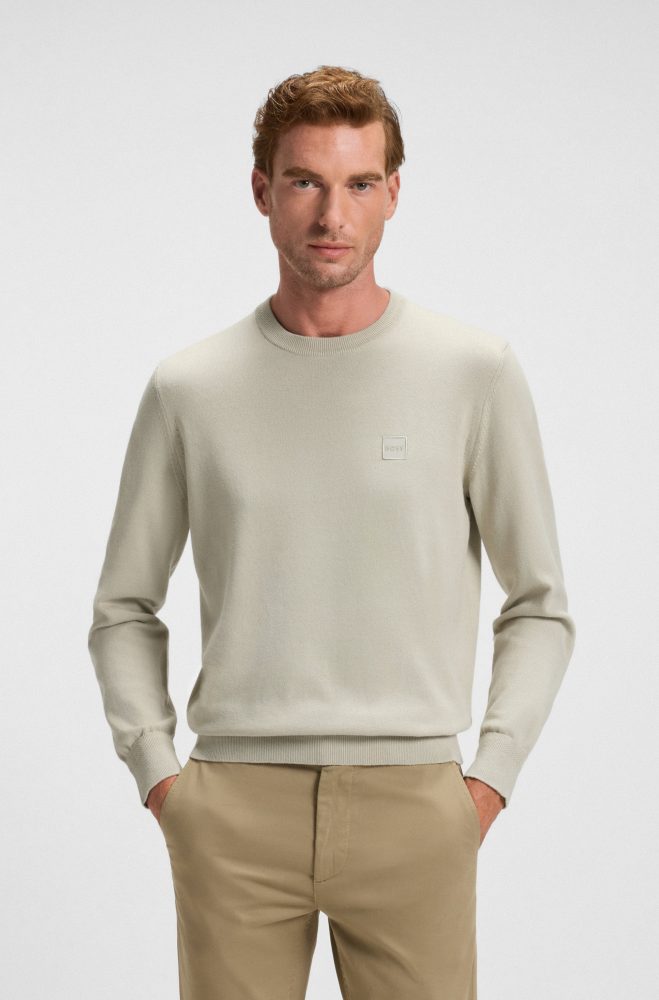 BOSS ORANGE Strickpullover »Kanovano_S 1026«, mit Rundhalsausschnitt
