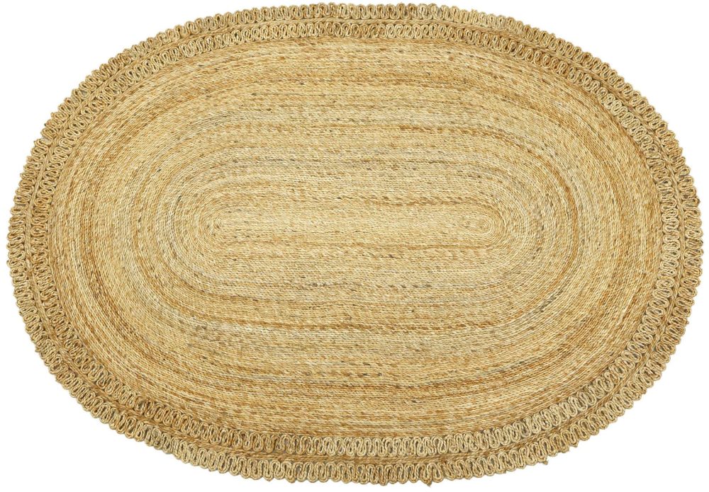 carpetfine Sisalteppich »Juteteppich Luca«, rechteckig, natürliches Pflanzenmaterial von Hand gewebt, Boho Style