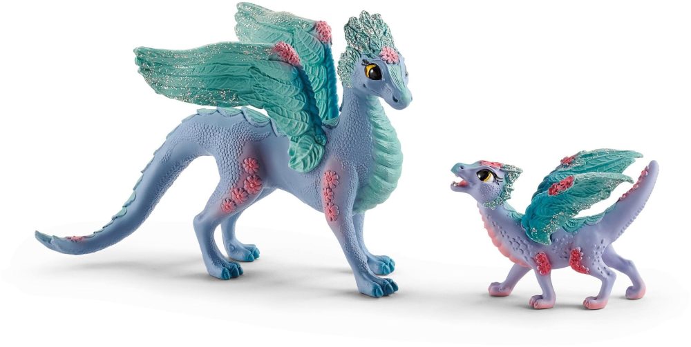 Schleich® Spielfigur »bayala, Blütendrache und Kind (70592)«, (Set)