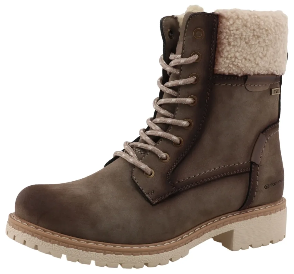TOM TAILOR Winterboots Workerboots, Hiking Boot mit Blockabsatz