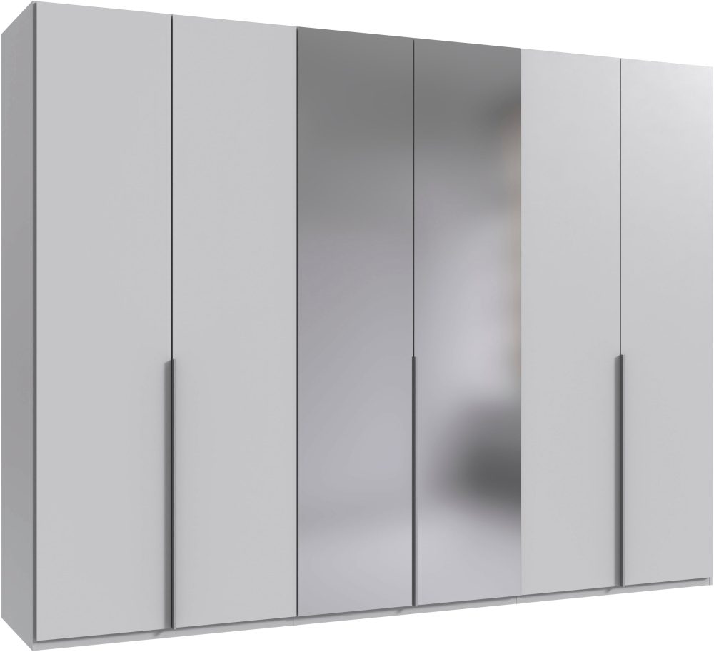 Wimex Kleiderschrank »Mugano,in 8 Breiten,3 Höhen,2 Tiefen, viele Farben, Made in Germany«, (in Basic oder Premium Ausstattung mit 2 weiteren Einlegeböden), mit langen oder kurzen Griffen aus Metall, mit oder ohne Spiegel