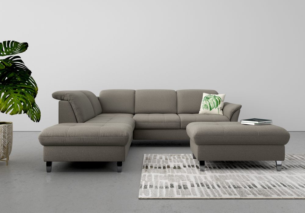 sit&more Ecksofa, wahlweise mit Kopfteilverstellung, Bettfunktion und Stauraum