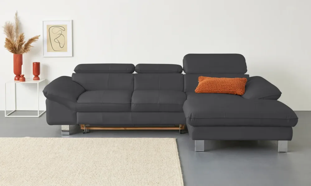 COTTA Ecksofa Kopfteilverstellung, optional Bettfunktion & Bettkasten