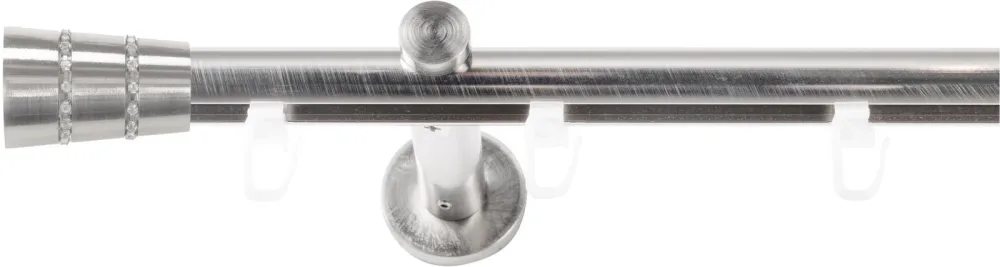 SN DECO GROUP Gardinenstange Ø 19 mm 1 läufig-läufig Fixmass;kürzbar