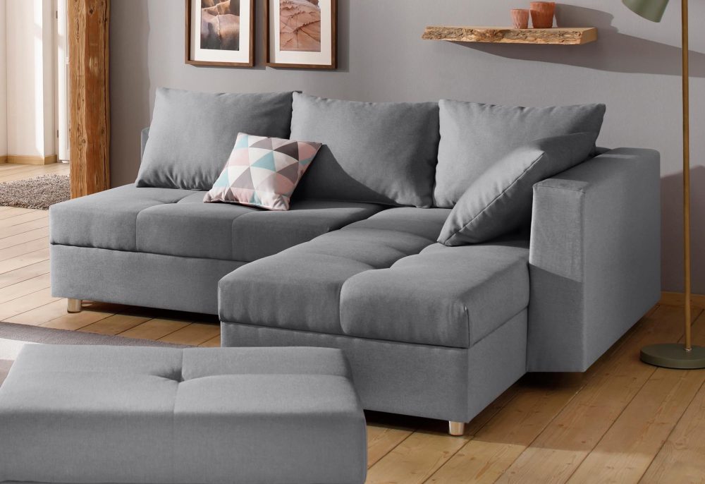 Home affaire Ecksofa »Italia«, mit Bettfunktion, mit Federkern
