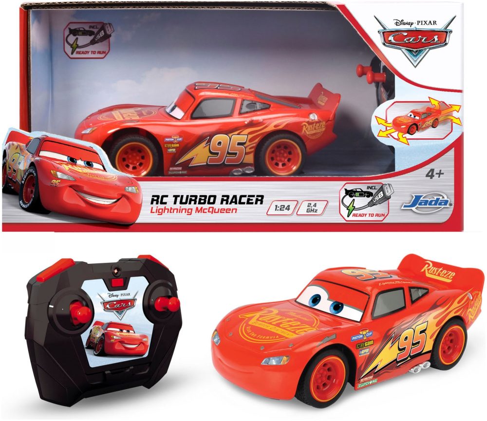 Simba - RC Cars 3 Lightning McQueen Turbo Racer, Multicolor