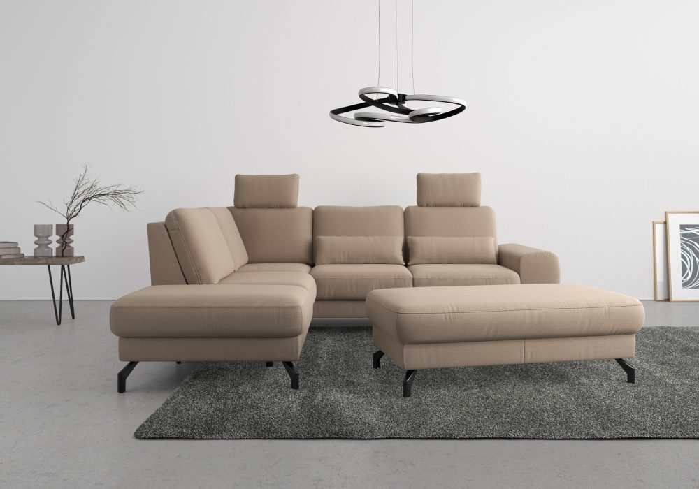 sit&more Ecksofa »Cinturo«, inklusive Sitztiefenverstellung und Federkern